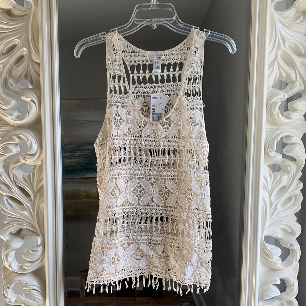 Woven Crochet Tank Top